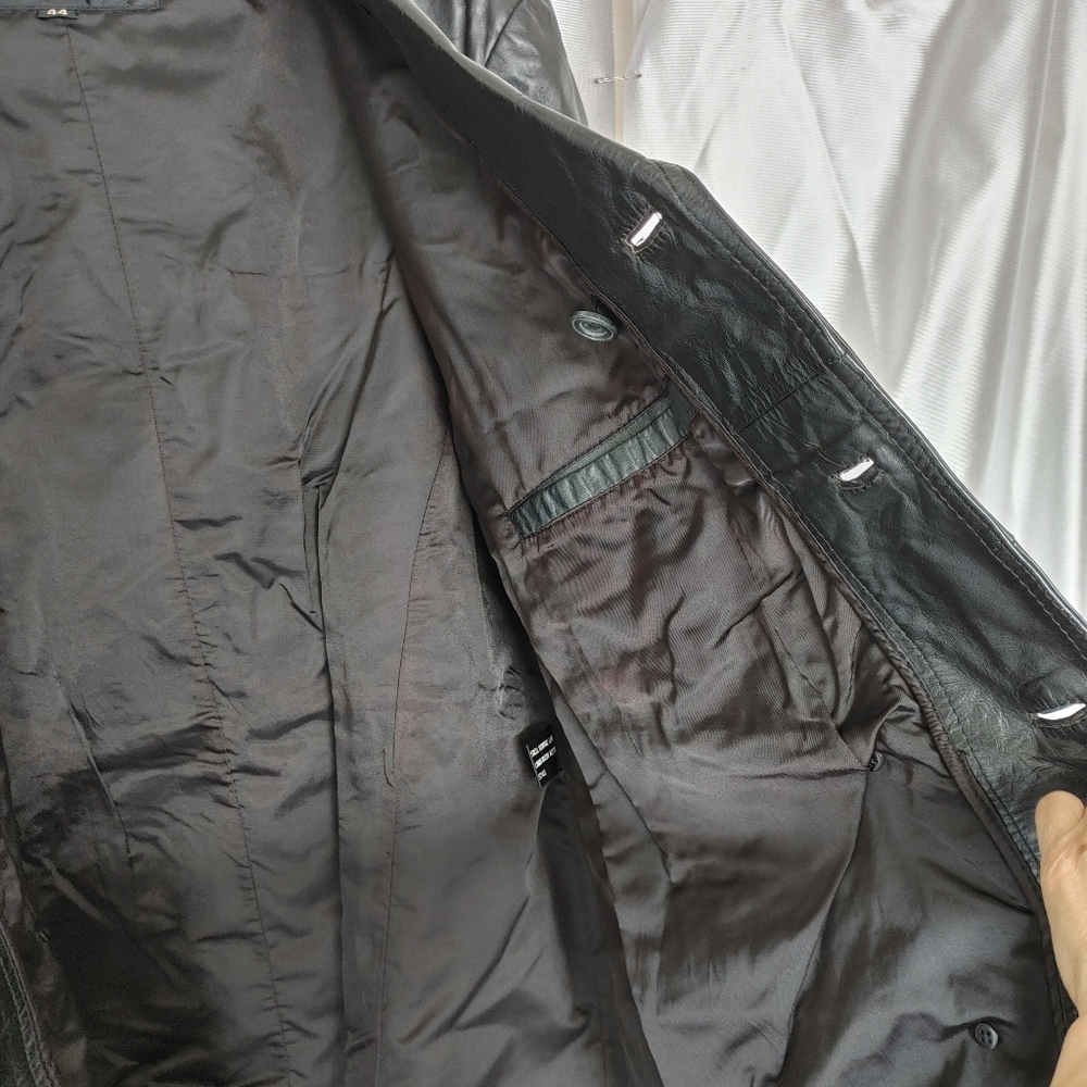 Vintage Wilson's leather long coat 44 - Picture 8 of 10
